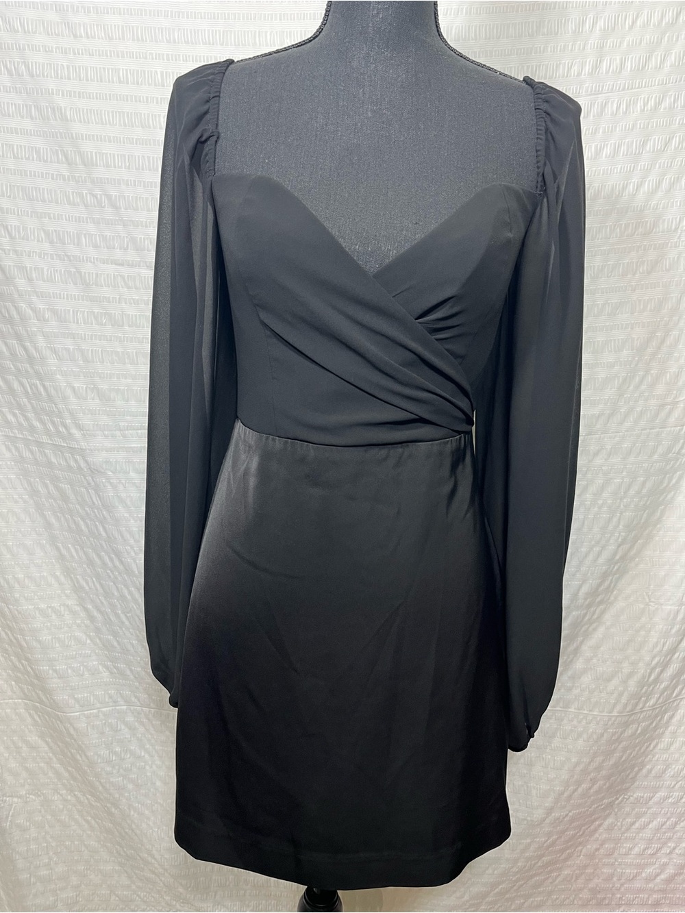 Revolve NBD Harry Long sleeve Mini Dress in Black Size Small